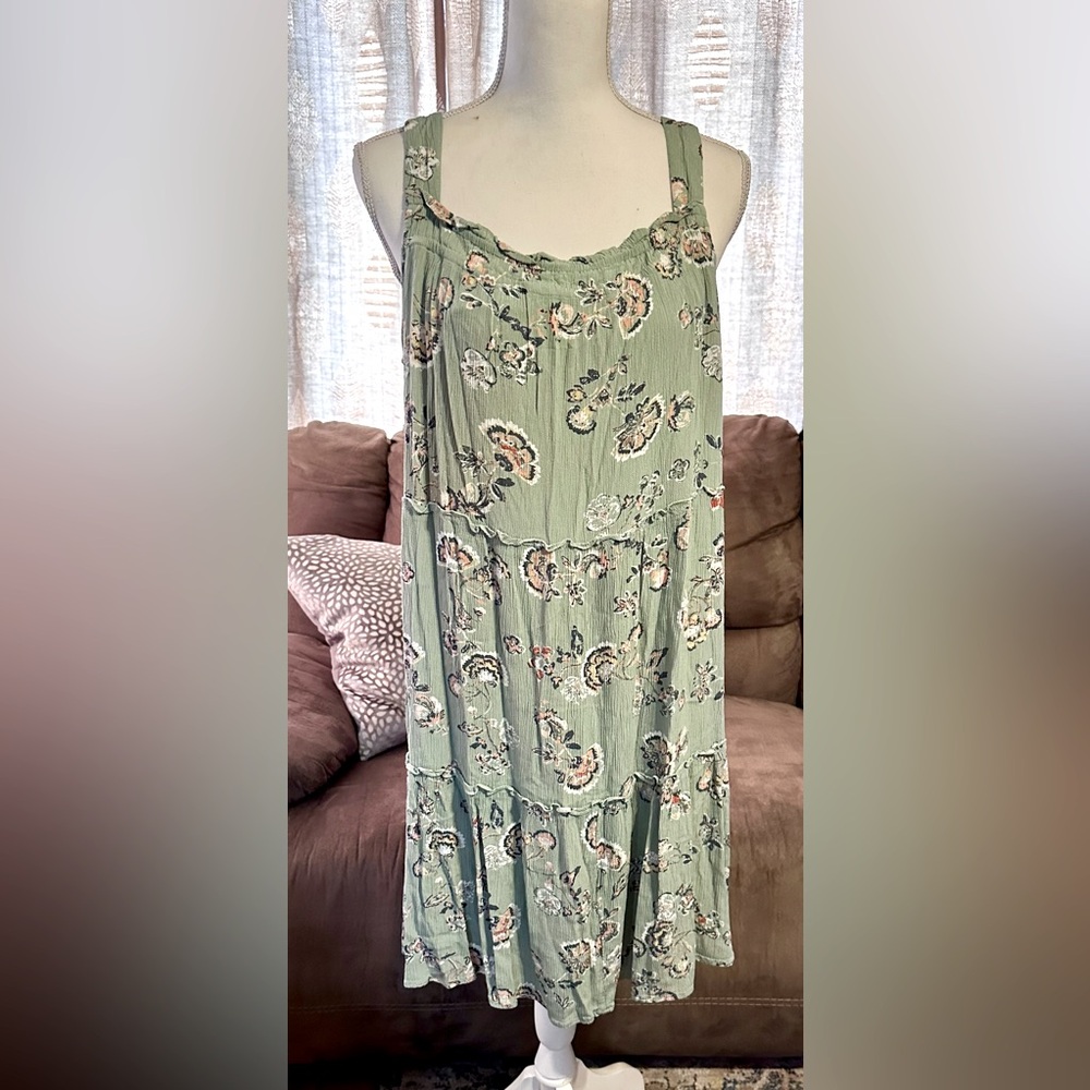 Floral Sage Dress